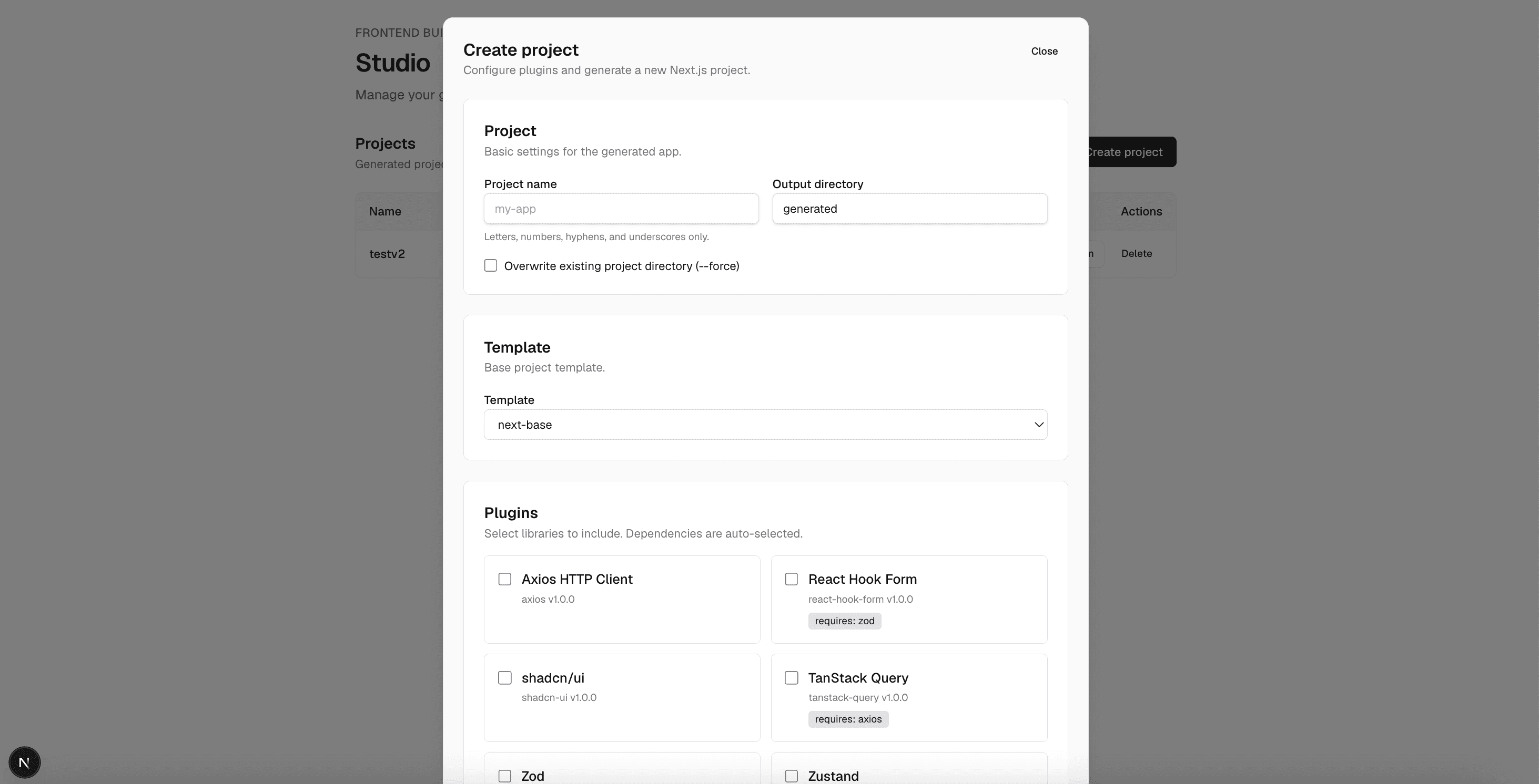 ForgeUI - Frontend Builder Studio